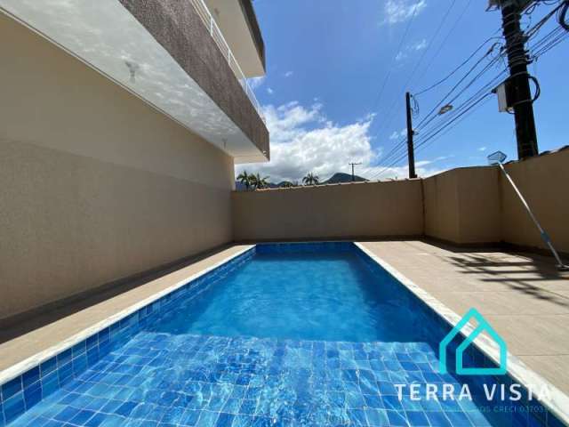 Maranduba, Ubatuba: Apto Novo 2 Dorms, Suíte, Frente Mar - Condomínio com Piscina e Segurança