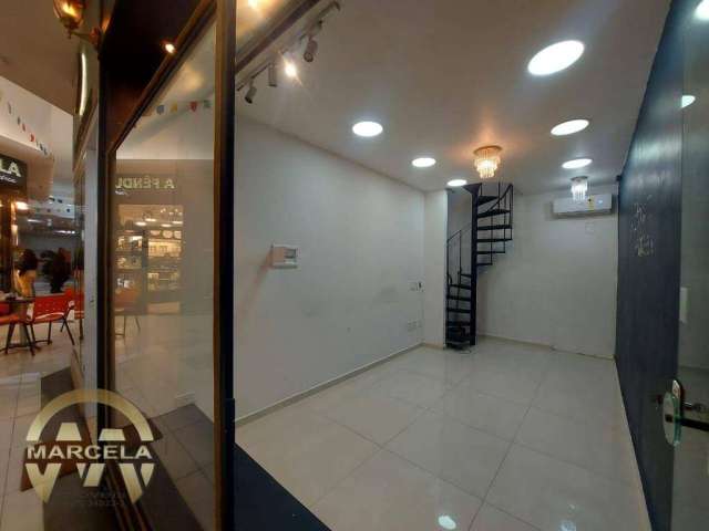 Loja à venda no Shopping, 32 m² - Praia das Pitangueiras - Guarujá/SP