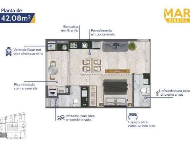 Apartamento com 1 dormitório à venda, 42 m² por R$ 250.000,00 - Saco da Ribeira - Ubatuba/SP