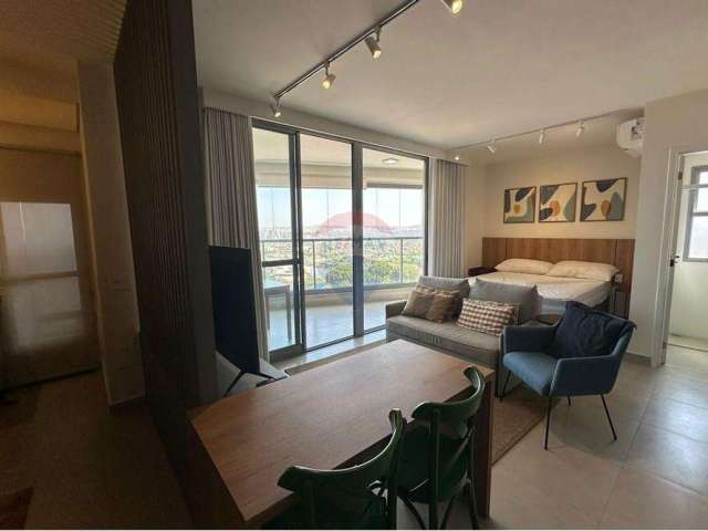 Apartamento flat mobiliado para locação no alto da boa vista - ribeirão preto.