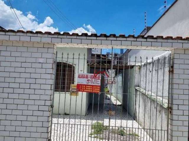 Casa com 2 dormitórios para alugar, 95 m² por R$ 2.400,00/mês - Vila Guilhermina - Praia Grande/SP