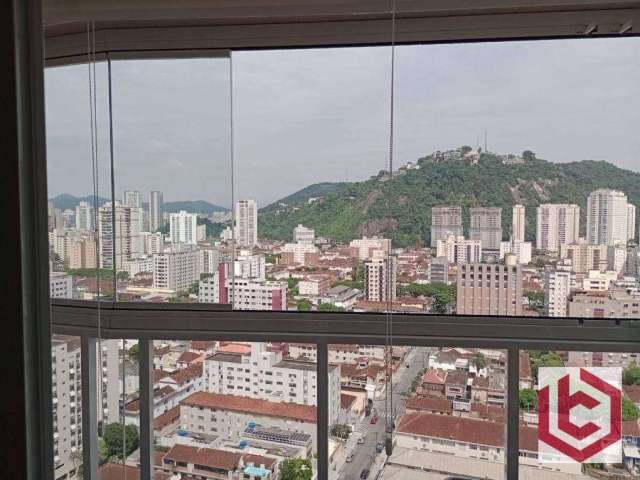 Apartamento com 1 dormitório à venda, 41 m² por R$ 605.000,00 - Campo Grande - Santos/SP