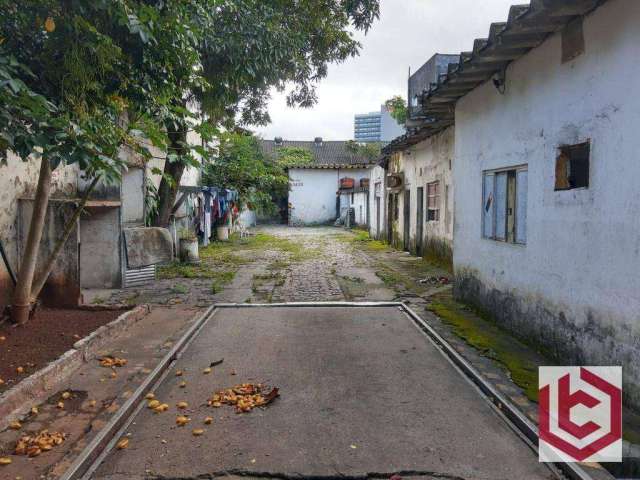 Terreno à venda, 1000 m² por R$ 3.500.000,00 - Valongo - Santos/SP