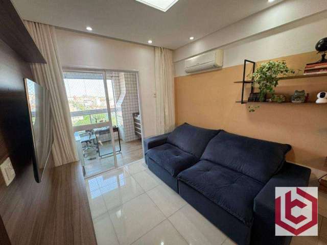 Apartamento com 3 dormitórios para alugar, 73 m² por R$ 5.500(PACOTE)/mês - Aparecida - Santos/SP