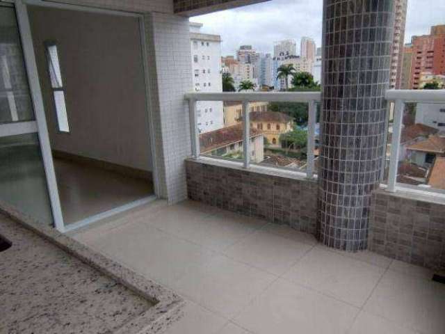 Apartamento com 2 dormitórios à venda, 87 m² por R$ 999.000,00 - Boqueirão - Santos/SP