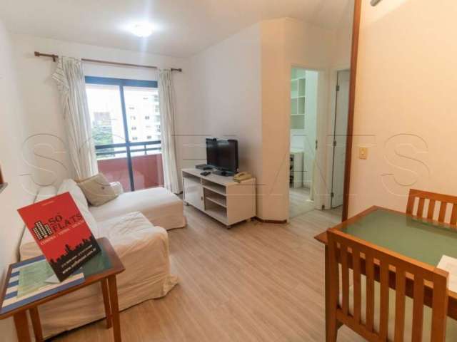 Flat disponível para locação entre a Av. Berrini e Marg Pinheiros, com 02 dorms e cozinha completa.