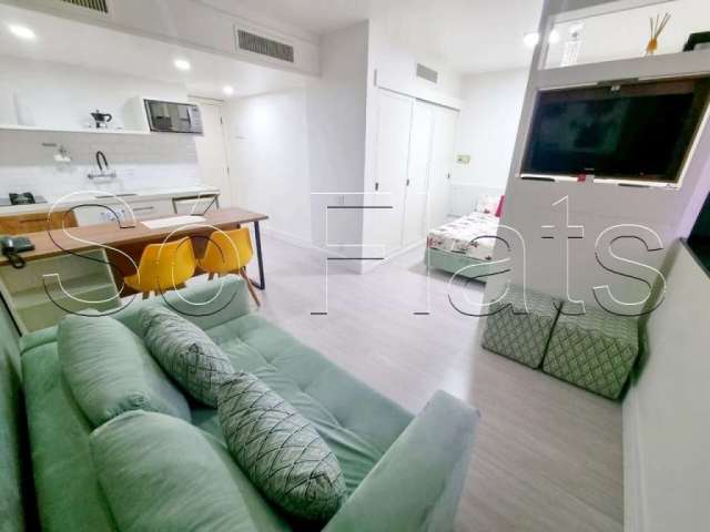 Apartamento mobiliado com serviços inclusos disponível locação no Jardim Paulista