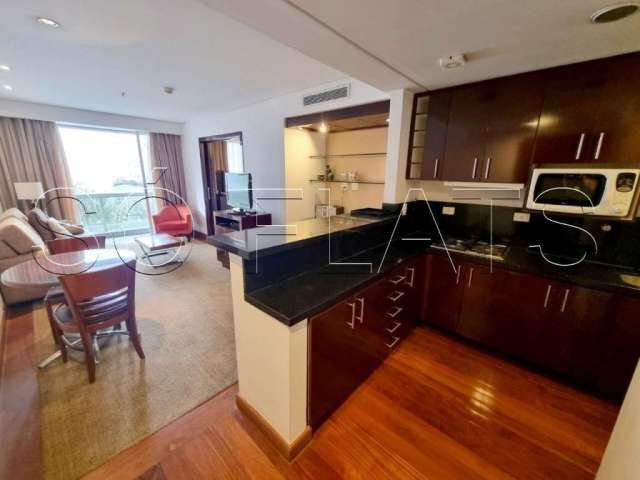 Lindo apartamento no George V com 60m², 1 dorm e 1 vaga de garagem disponível locação no Itaim Bibi