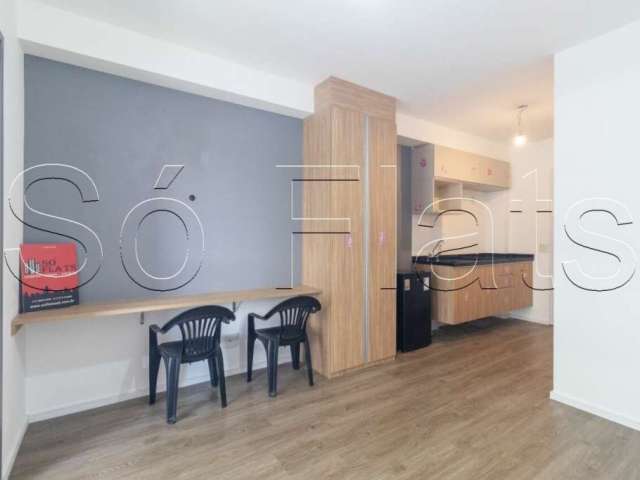 Flat no Residencial Z Pinheiros disponível locação com 30m² e 1 vaga em Pinheiros..