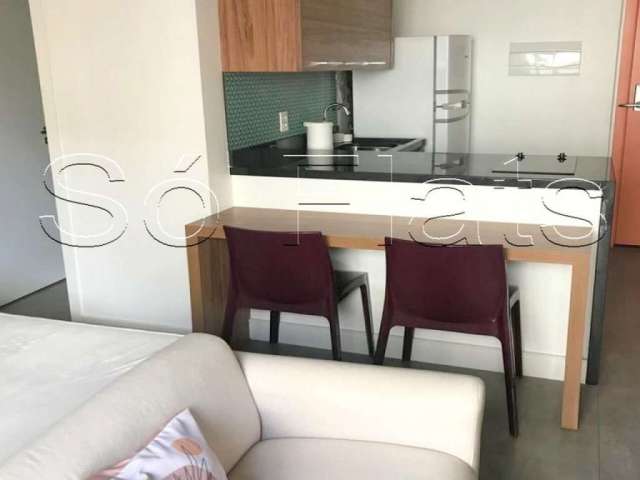 Flat estilo studio no Residencial BK30 no centro da cidade disponível locação com 33m² e 1 dorm.