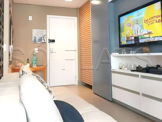 Studio na Bela Vista com 42m² mobiliado, excelente estrutura e localização privilegiada