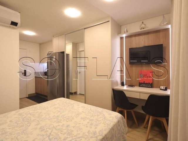 Apto no Residencial Alle Studios disponível para locação no Brooklin com 25m² e 1 dormitório.