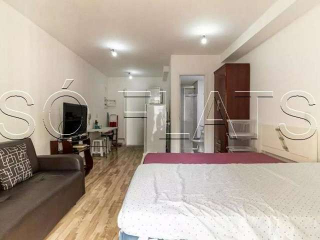 Residencial Aurora Paulistana, apto disponível para locação todo mobiliado com 25m² e 1 dorm.