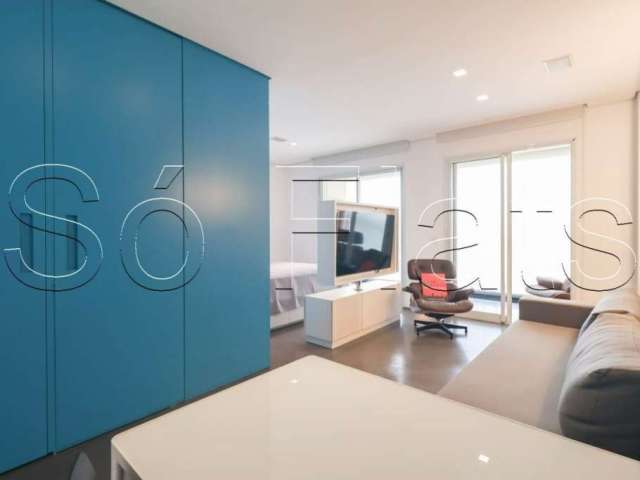 Flat no Diogo Home disponível para locação contendo 48m², 1 dormitório e 1 vaga de garagem.