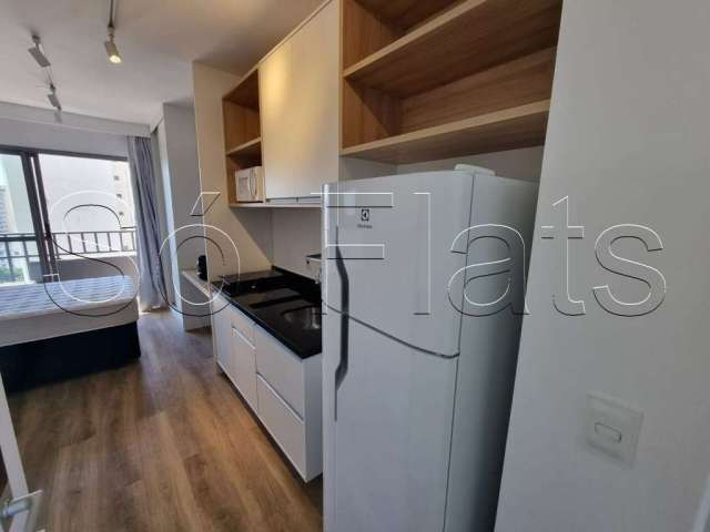 Apto disponível para locação na região Central de SP totalmente mobiliado contendo 25m² e 1 dorm.