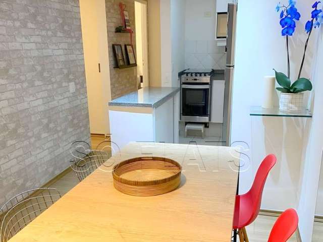 Flat no Itaim Bibi com 2 dormitórios, 65m² e 2 vagas de garagem disponível venda