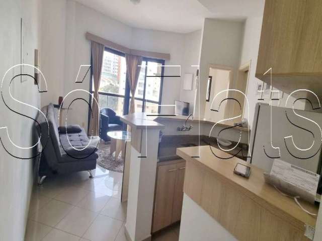 Flat no Montecattini no Morumbi disponível para locação contendo 35m², 1 dormitório e 2 vagas.