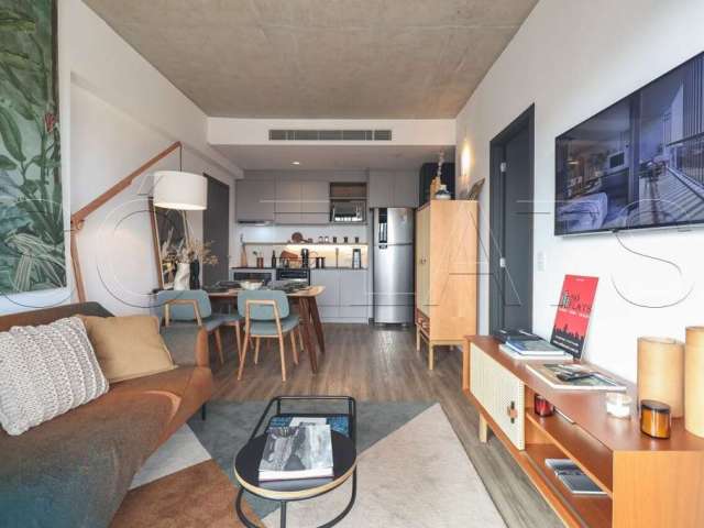 Studio Ayra Pinheiros, flat disponível para locação contendo 54m², 1 dormitório e 1 vaga.