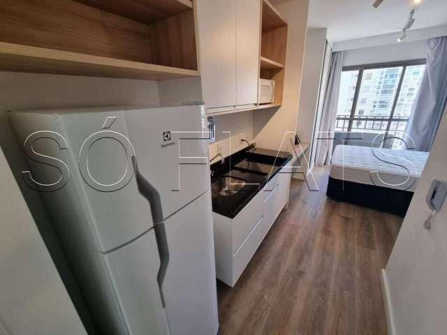 Flat disponível para locação na região Central de SP totalmente mobiliado contendo 24m² e 1 dorm.