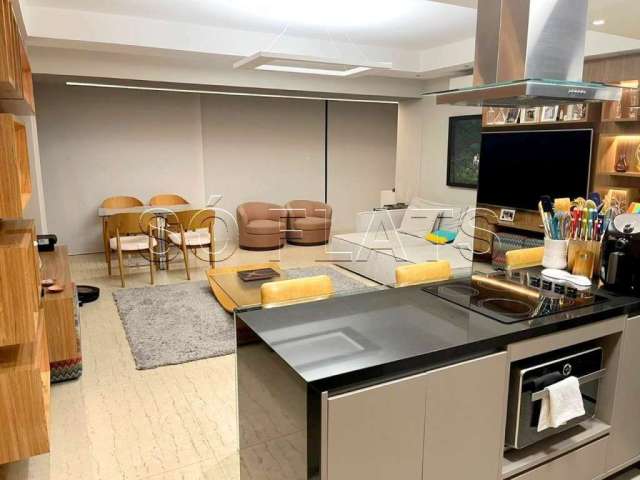 Apartamento para locação no Habitarte 1, contendo 84m², 1 dormitório, closet e 1 vaga de garagem.