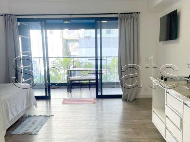 Residencial Brasil, studio disponível para locação com 35m², 1 dormitório e 1 vaga.