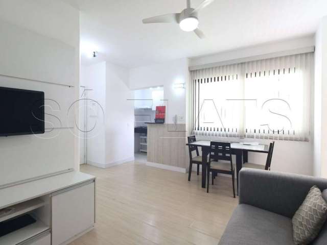 Flat disponível para locação no USA Moema, contendo 60m², 2 dorms e 2 vagas.