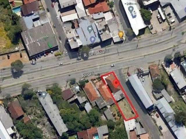 Terreno de esquina à venda com 444m² útil por R$850.000,00 - Coronel Aparício Borges/POA.&lt;BR&gt;&lt;BR&gt;Excelente visibilidade, 444m²n medindo em extensão 9,22 x 49,44 &lt;BR&gt;&lt;BR&gt;Casa de