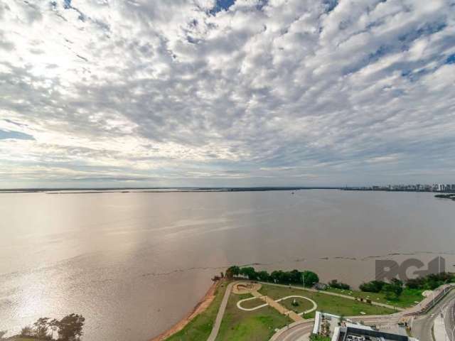 Libertas Imóveis sala comercial no empreendimento Pontal  no bairro Praia de belas. Imóvel NOVO com aproximadamente 33m², Split, andar alto com vista panorâmica ao Rio Guaíba, banheiro social, acabame