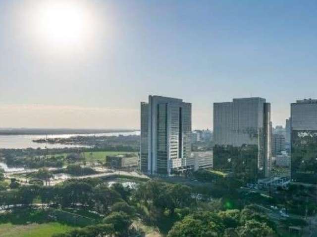 Libertas Imobiliária aluga sala comercial no empreendimento Prime Office, com uma linda vista para o Guaíba.&lt;BR&gt;Imóvel com 48m², piso em porcelanato, forro de gesso com luminárias, banheiro com 