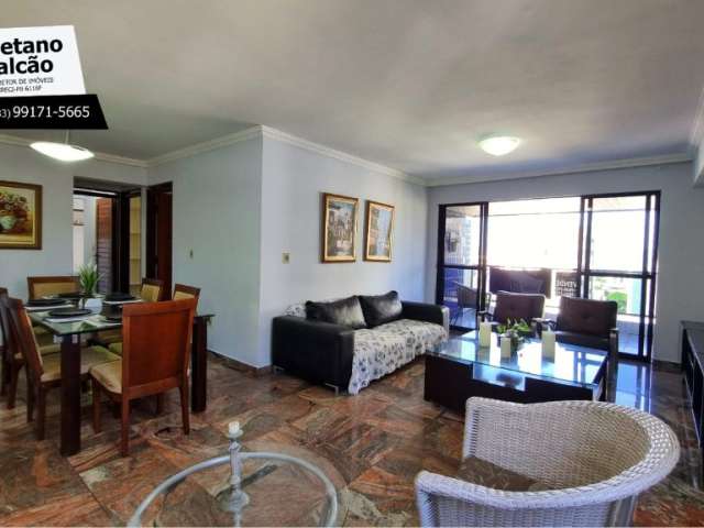 Apartamento no Cabo Branco com varanda, 03 quartos/02 suítes, 01 suíte master com varanda