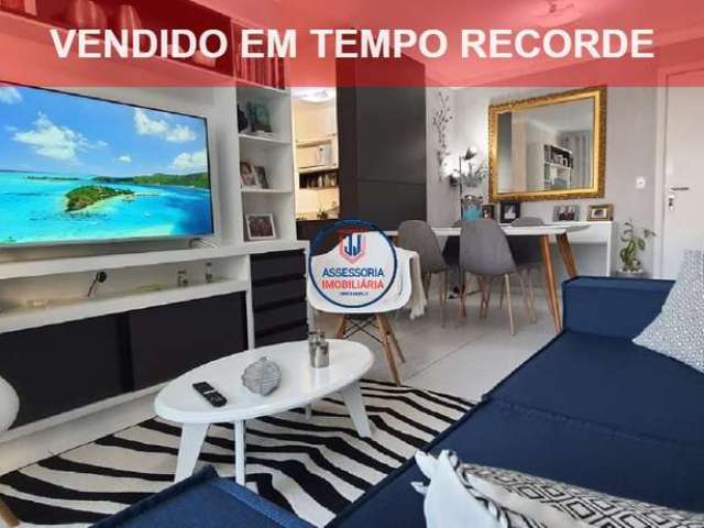 Venda de apartamento com 3 quartos, sendo um suíte, pertinho de Ponta Negra - Condomínio Residencial Bossa Nova