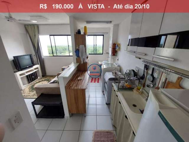 Apartamento à venda em Emaús, Parnamirim-RN: 2 quartos, sala ampla para 2 ambientes, 1 banheiro, 1 vaga de garagem, 46m² de área - Condomínio Ecopark