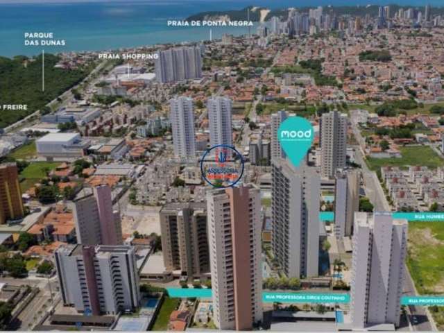 Apartamento em Capim Macio com 2 quartos, sendo 1 suíte - Mood Parque das Dunas