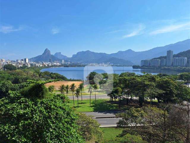 Lagoa, andar alto com vista de cinema, 129 m2.