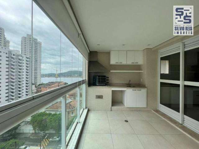 Apartamento com 3 dormitórios à venda, 186 m² por R$ 2.000.000,00 - Ponta da Praia - Santos/SP