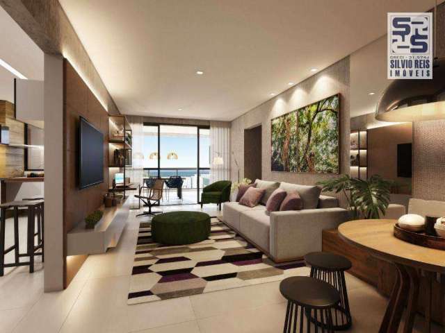 Apartamento com 3 dormitórios à venda, 120 m² por R$ 1.151.000,00 - Aparecida - Santos/SP