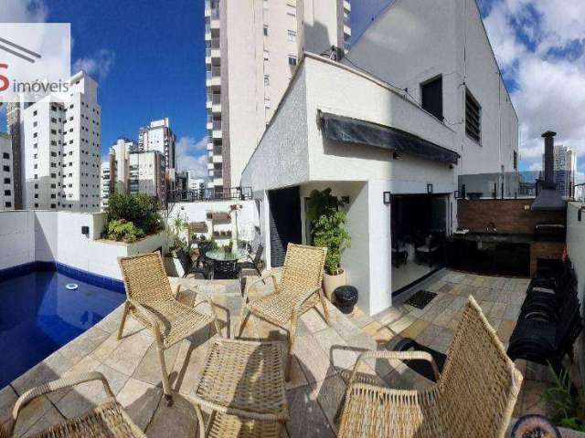 Cobertura Duplex Anália Franco, 180m²., 3 Dorm, 3 vagas - permuta ,enor