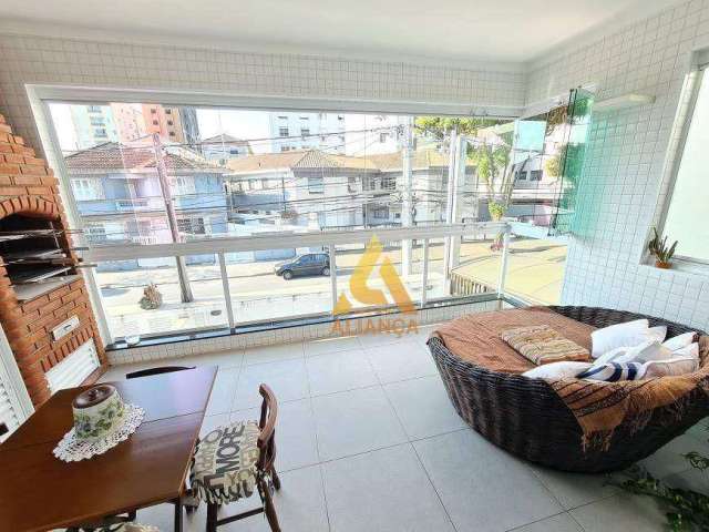 Casa com 3 dormitórios à venda por R$ 1.040.000,00 - Embaré - Santos/SP