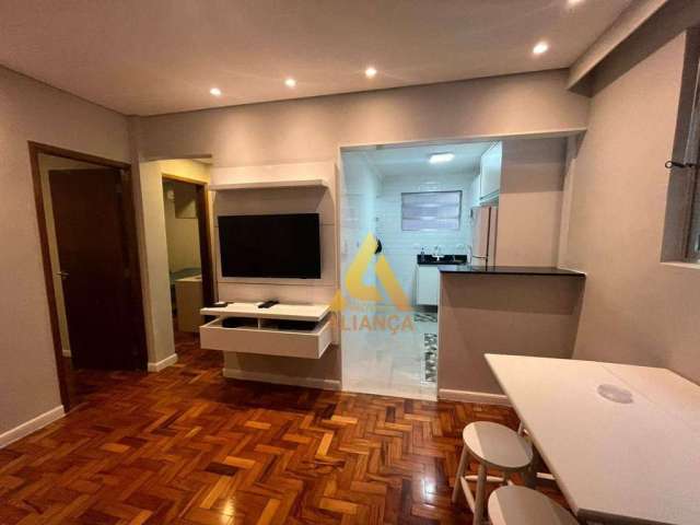 Apartamento com 2 dormitórios para alugar, 65 m² por R$ 4.300,00/mês - Gonzaga - Santos/SP