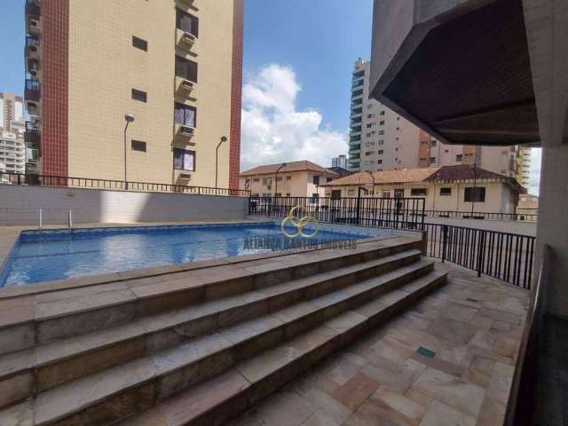 Apartamento com 2 dormitórios para alugar, 79 m² por R$ 4.500,00/mês - Gonzaga - Santos/SP