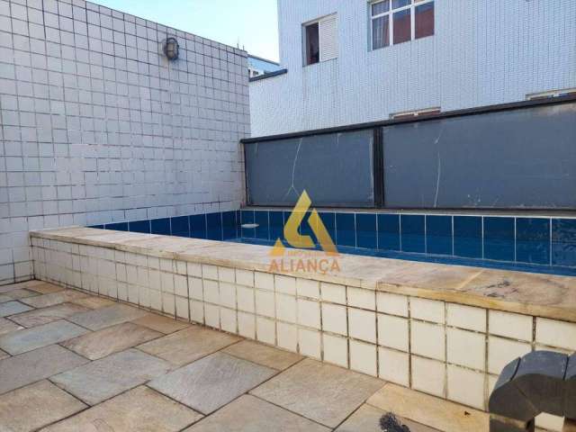 Cobertura à venda com 2 dormitórios à venda, 110 m² por R$ 645.000 - Gonzaga - Santos/SP