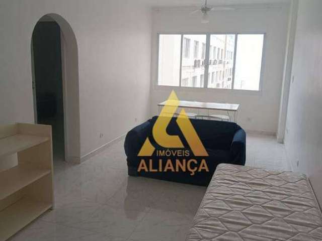 Apartamento com 1 dormitório para alugar por R$ 2.800,00/mês - Gonzaga - Santos/SP