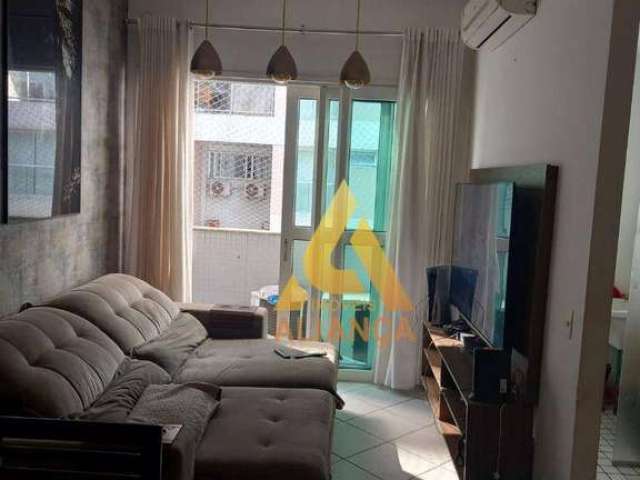 Flat com 2 dormitórios à venda, 70 m² por R$ 550.000 - Gonzaga - Santos/SP