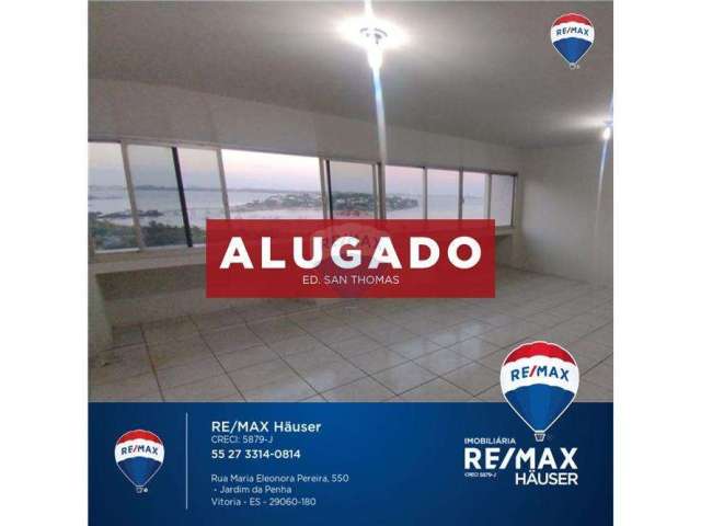 Apartamento com 3 quartos, sendo 1 suíte, 1 vaga, e Portaria 24h, para locação na Praia do Canto.