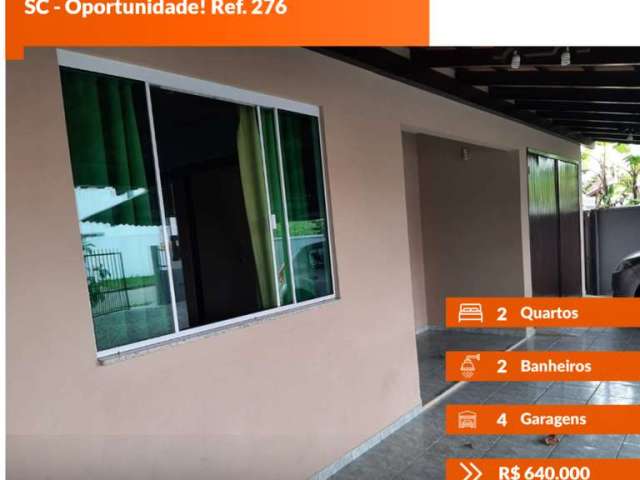 Casa a 600m da Praia no Centro de Penha, SC - Oportunidade! Ref. 276