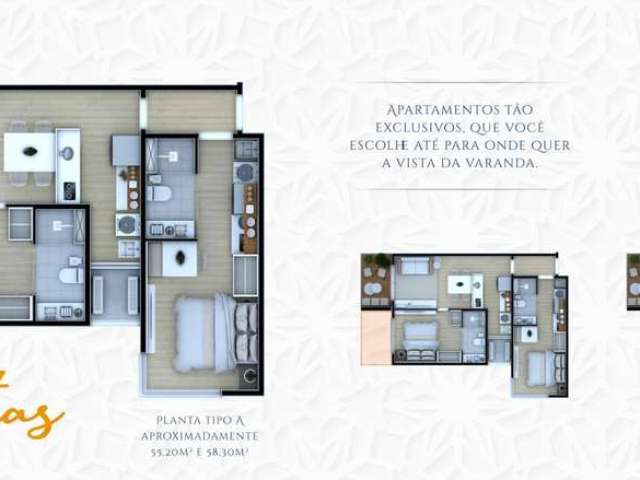 Apartamento para Venda em Natal, Petrópolis, 2 dormitórios, 2 suítes, 2 banheiros, 1 vaga