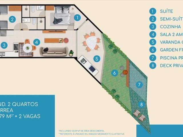 Apartamento para Venda em Nísia Floresta, Búzios, 2 dormitórios, 2 suítes, 2 banheiros