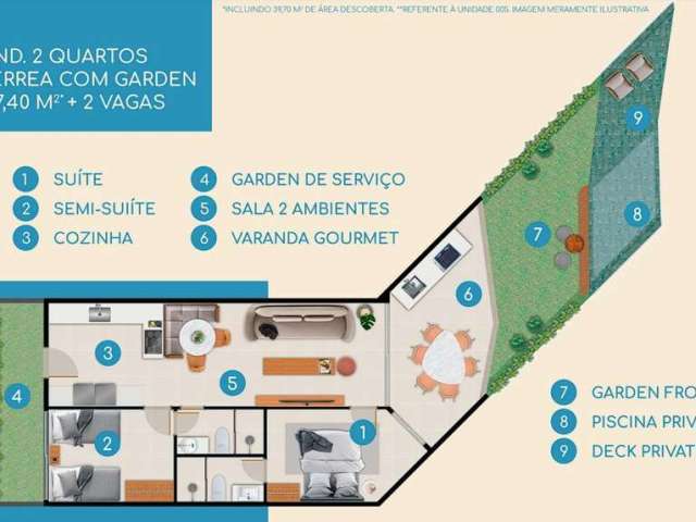 Apartamento para Venda em Nísia Floresta, Búzios, 2 dormitórios, 2 suítes, 2 banheiros