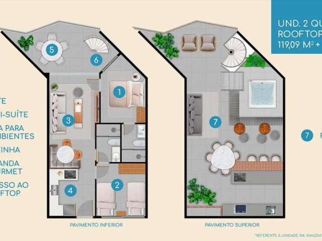 Apartamento para Venda em Nísia Floresta, Búzios, 2 dormitórios, 2 suítes, 2 banheiros