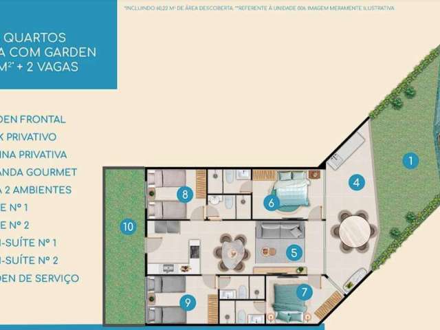 Apartamento para Venda em Nísia Floresta, Búzios, 2 dormitórios, 2 suítes, 2 banheiros